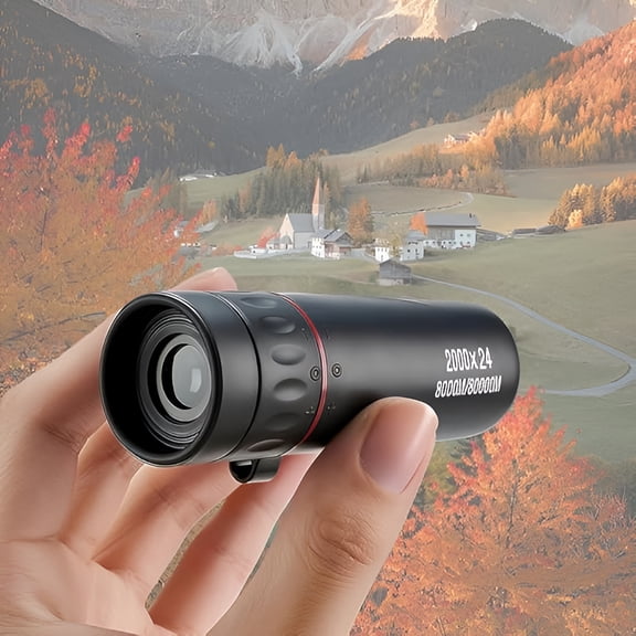 GJX High Power Monocular Telescope,Compact Mini Handheld Telescope,Day Night Vision Scope,656Ft/200M Available,Portable Single Tube for Hiking,Bird Watching,Stargazing,Camping,Travel,Black