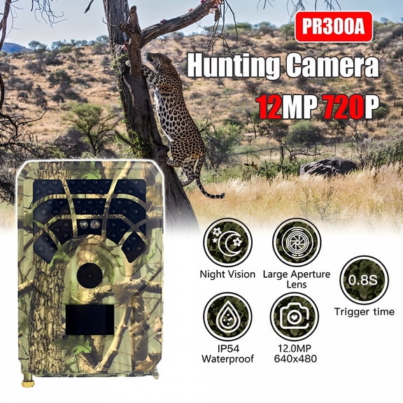 GJX Home Security Video Camera 32GB Outdoor Motion Activated Anti Theft Trail Hunting Farm Guard Waterproof Motion Activation