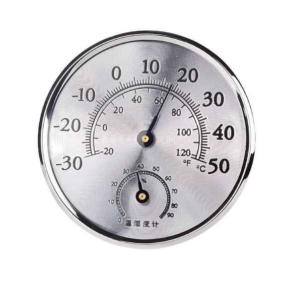 GJX Indoor Temperature Humidity Detector Sensor-Gauge Tabletop Analog-Thermometer Hygrometer Large Display for Home Office