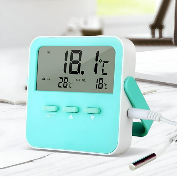 GJX Indoor and Outdoor High-Low Temperature Alarm Thermometer with Air-Convection Design for Accurate Measurement