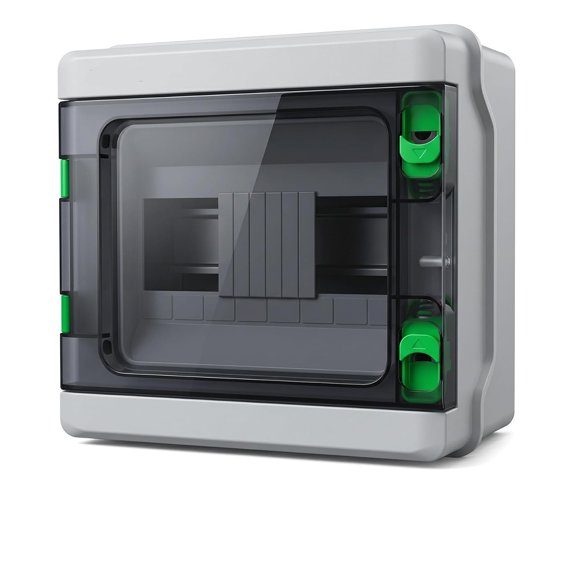 GJX Ip66 Waterproof Distribution Protection Box, Pc Circuit Breaker Box Indoor/Outdoor Circuit Breaker Panel (Ha-8-8.6X7.9X4.1 Inch)
