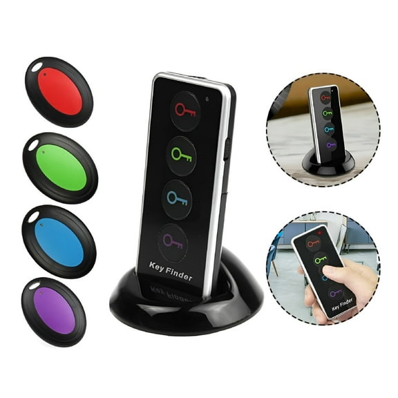 GJX 4 in1 Wireless Remote Lost Finder Remote Control Finder Key Locator w/ LED Light
