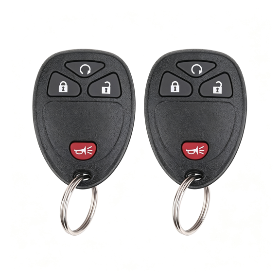GJX Key Fob Keyless Entry Remote Compatible with Traverse Avalanche, Torrent, Saturn Outlook Vue 2007-2017, Replacement for Ouc60270, Ouc60221 (Pack of 2)