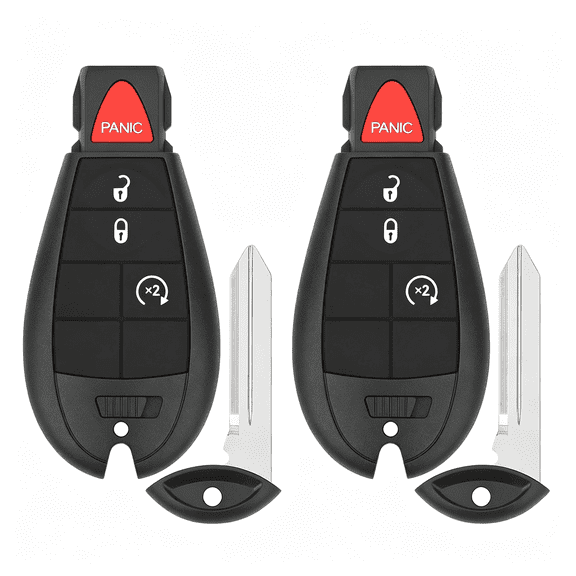 GJX Key Fob Replacement for 2009-2012 Dodge Ram&Journey/ 08-12 Charger/ 08-14 Challenger/ 08-20 Grand Caravan/ 08-13 Grand Caravan/ 08-16 Town Country/ 09-12 Vw Routan,2Pcs