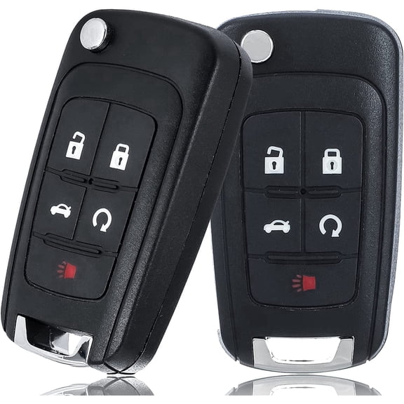 GJX Key Fob Replacement, Keyless Entry Remote Control Flip Key Fobs (2 Packs)