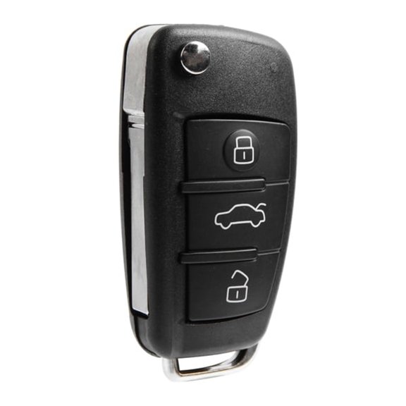 GJX Key Fob Replacement Keyless Entry Remote for 2006-2015 A3 A4 A5 A6 A8 Q R S Tt Quattro 3-Button with Panic Flip Key