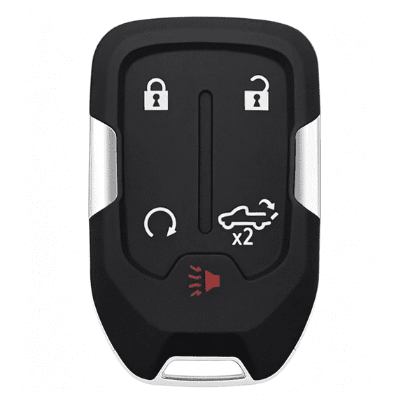 GJX Key Fob Shell Case Replacement Fits for 2022 2021 2020 2019 and 1500 2500Hd 3500Hd 5 Button Keyless Entry Remote Control Smart Car Key Fob Cover