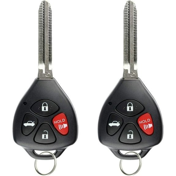 GJX Keyless Entry Remote Control Car Key Fob Replacement with Chip for Vehicle Auto Security System