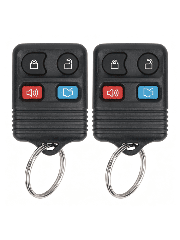 Keyless Entry Remote Key Fob Compatible with Escape Explorer Expedition Focus Fusion Mustang Taurus,Lincoln,Mercury,Mazda,Replacement for Cwtwb1U345,4 Button(Pack of 2)
