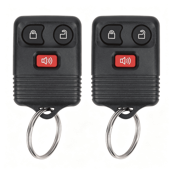 GJX Keyless Entry Remote Key Fob Compatible with F150 F250 F350 Escape Expedition Explorer Lincoln,Mercury,Mazda and More,Replacement for Cwtwb1U331 Cwtwb1U345,3 Button (Pack of 2)