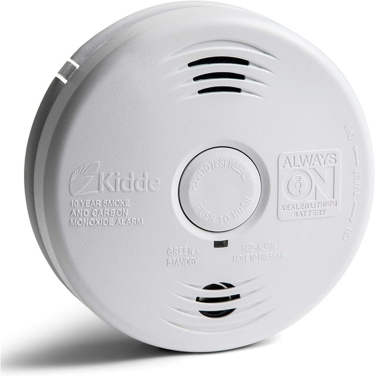 Kidde Hardwired Smoke & CO Detector Alarm, Voice Warning, 10