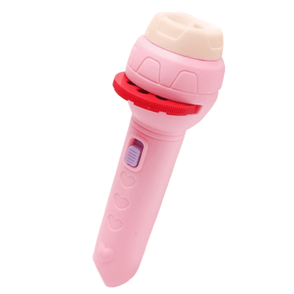 GJX Kids Flashlight with Animal Projection, LED Educational Learning Toy, Soft Light for Bedtime