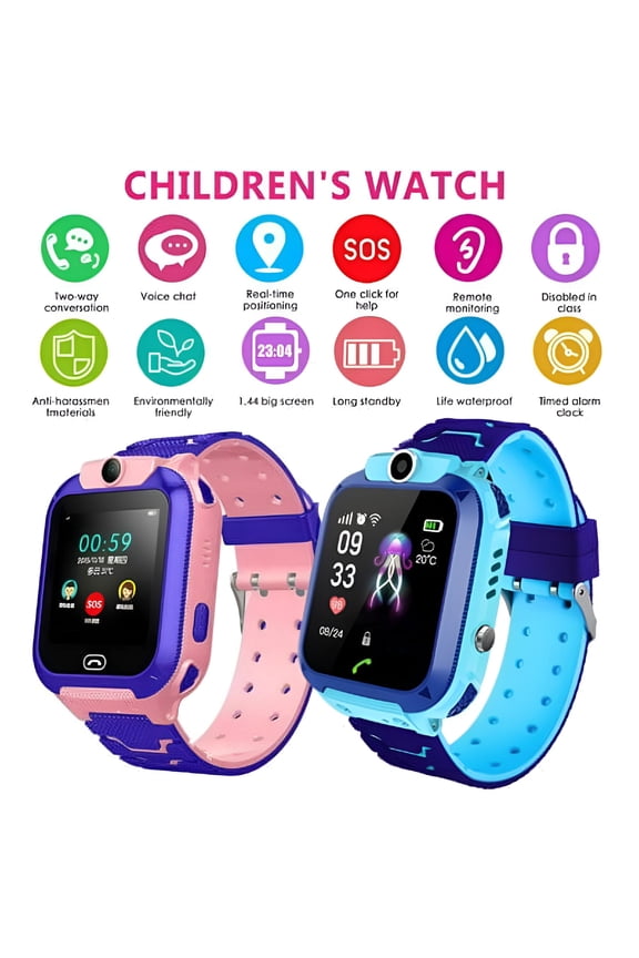 Kids GPS Tracker Smartwatch with Two-Way Call, SOS