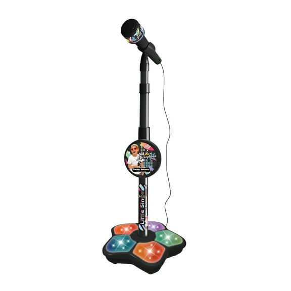 GJX Kids Microphone Toy with Stand,Singing Toys for Girls Boys,With Music and Light,Adjustable Standing Kid Karaoke Machine with Light Toy Microphone