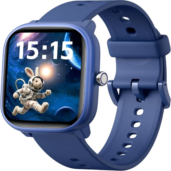 GJX Kids Watch for Girls Boys 6-15 Year Old-Smart Watch for Kids 1.8"Fitness Tracker,No Phone Needed,Pedometer Sleep Monitor Heart Rate Waterproof,Puzzle Game for Girls Boys Teens