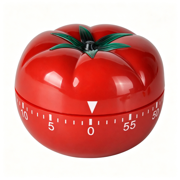 GJX Kitchen Cooking Countdown Timer Tomato Cartoon Baking Learning Fitness Clock