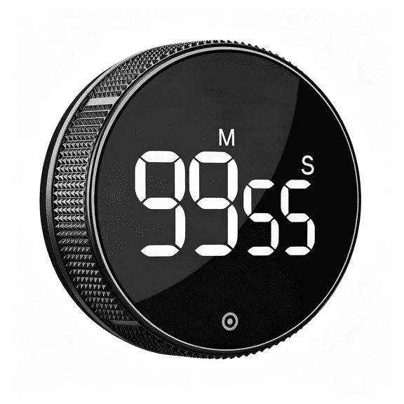 GJX Kitchen Timer with Led Digital Display Smart for Home Classroom Gym Office,Volume and Brightness Adjustable Productivity Timer,Led Display Adjustable Digital Kitchen Timer
