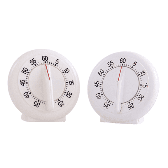 GJX Kitchen Timer,Precise Mechanical Timer Egg Timer,Battery-Free Simple Operation Clear Audible Alert Kitchen Timers for Cooking,White