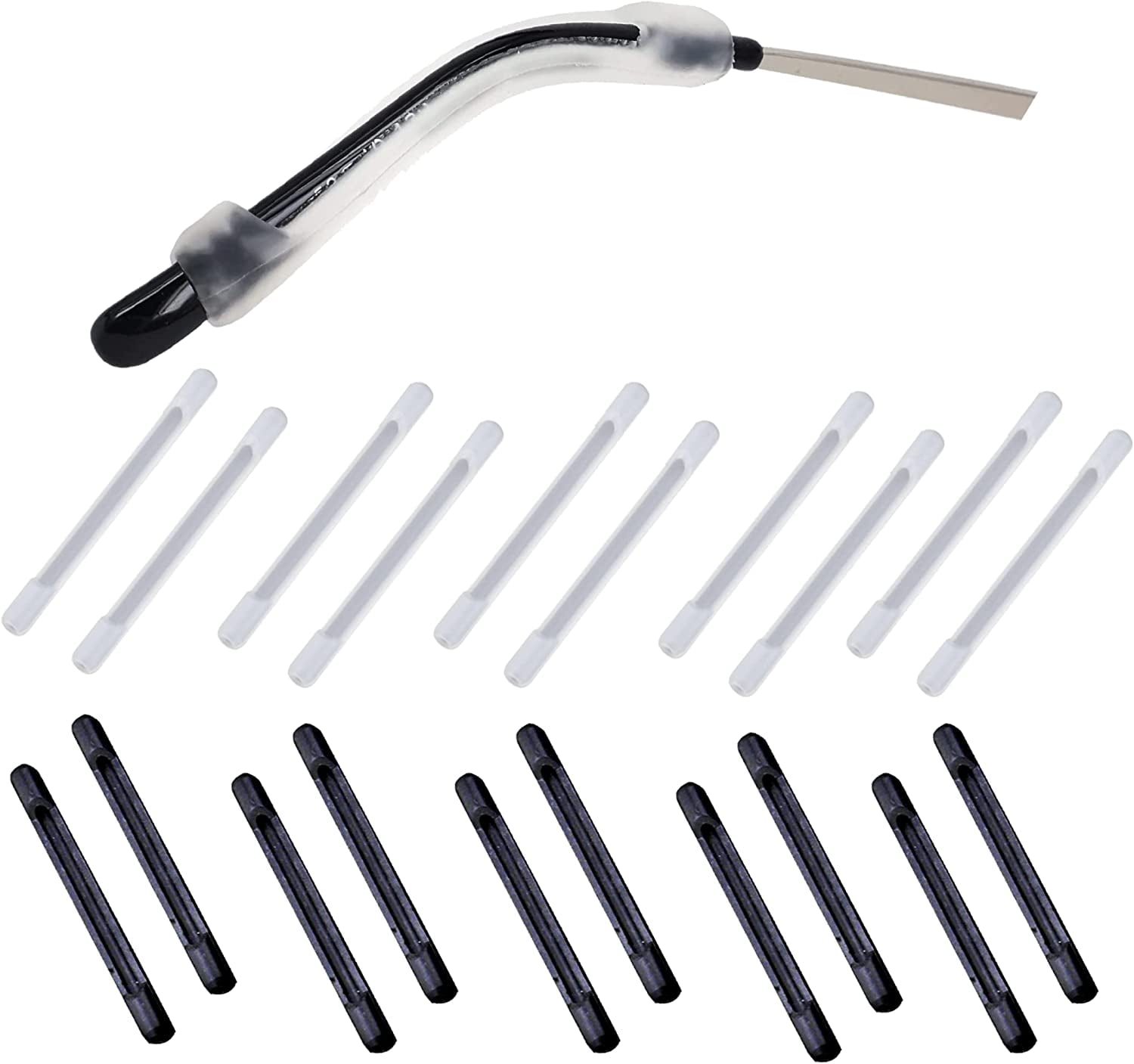 GJX LNKOO 2 Pack Glasses Holders for Car Sun Visor, Sunglasses Holder Clip Hanger Eyeglasses