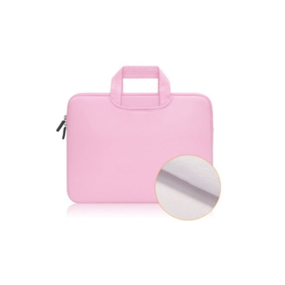 GJX Laptop Sleeve 11 Inch Waterproof Plush Laptop Sleeve Scratch Resistant Tablet Carrying Case for Macbook Apple Samsung Chromebook HP Acer Lenovo,Pink