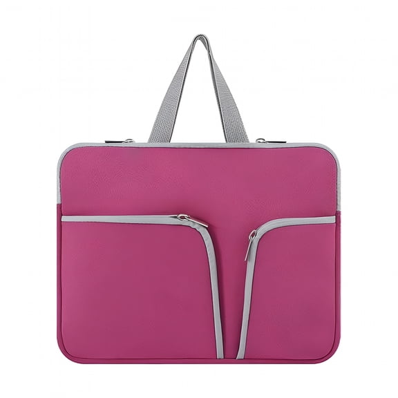 GJX Laptop Sleeve Waterproof Computer Case Portable Bag Pocket Carrier Pouch Protector Reusable Compartments Business Storage Rose Red 14inch