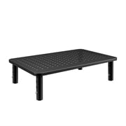 GJX Laptop Stand Adjustable Height Laptop Stand for Desk Mesh Vent Design Laptop Riser,Black