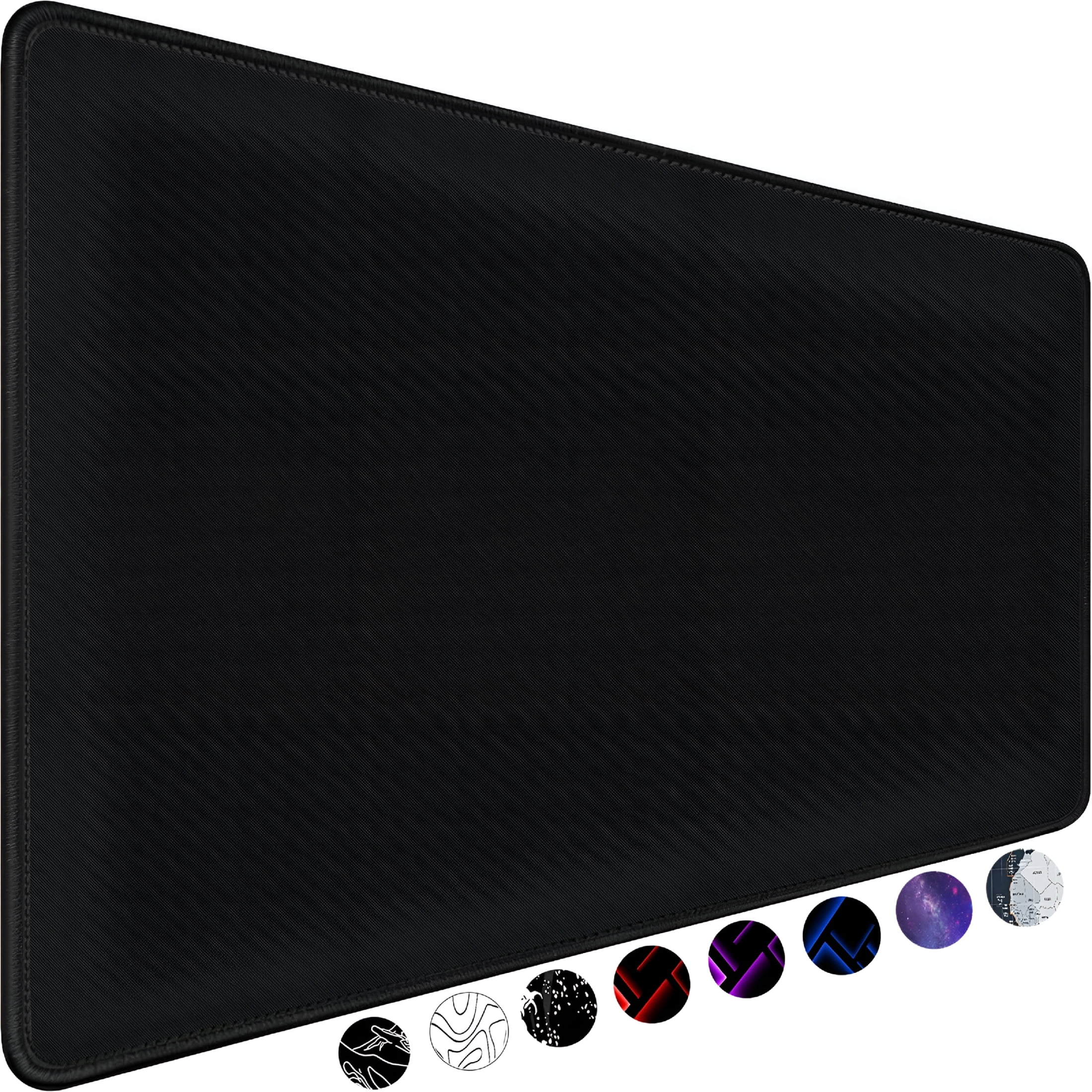 GJX Large Gaming Mouse Pad,Waterproof Extra Large Big Mouse Pad with Stitched Edge,Xxl Non-Slip Black Computer Long Mousepad Desk Mat for Gamer,Office&Home,Black