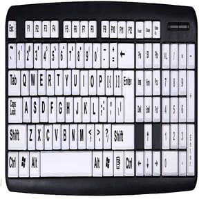 Large Key Keyboard for Easy Typing