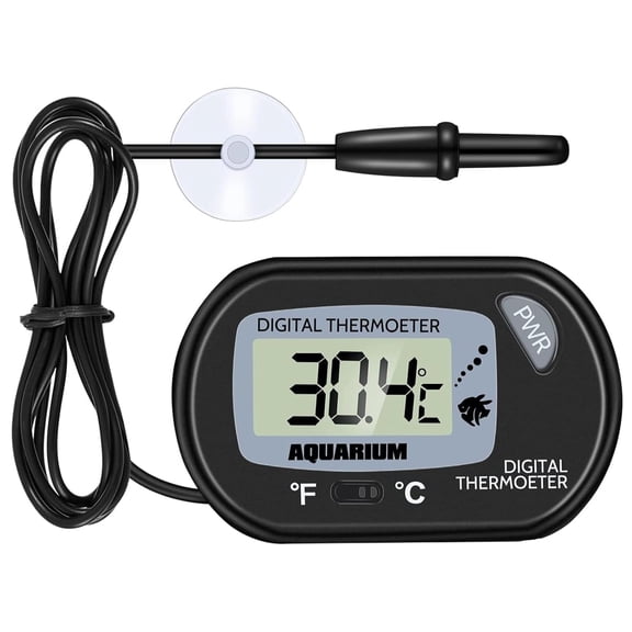 GJX Lcd Digital Aquarium Thermometer Fish Tank Water Terrarium Temperature Water Thermometer