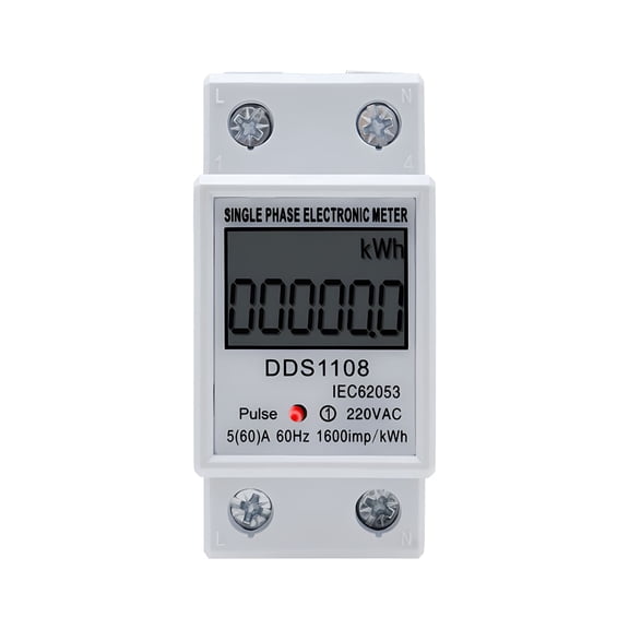 GJX Lcd Single Phase Electric Energy Meter Kwh Ac Digital Watt-Hour Meter 220V 60A