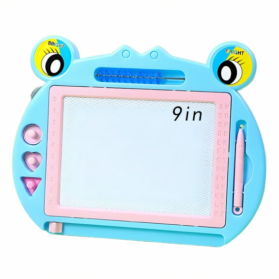 GJX Magnetic Board,9" Magnetic Toys for Toddlers 1-3,ABS Magna Doodle,Blue