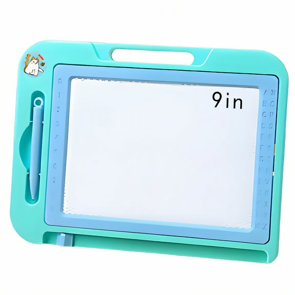 GJX Lcd Writing Tablet for Kids,Thick Art Base Kids Drawing Pad,Stout Art Board Lcd Writing Tablet,Green