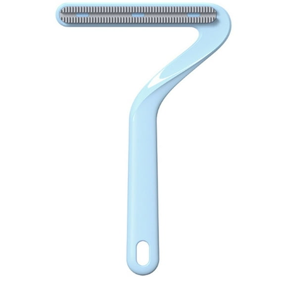GJX Lint Remover,Double Sided Brush Head Design Pet Hair Remover for Laundry,Preferred TPR Scraper Lint Shaver,Blue