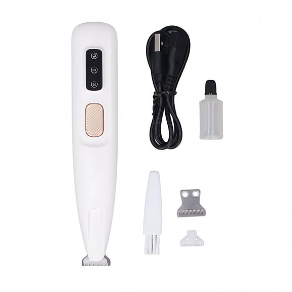 GJX LowNoise Electric Pet Grooming Kit MultiTool Trimmer with Light for Cats&Dogs,Durable Plastic,Ideal Gift