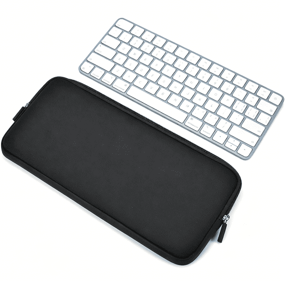GJX Magic Keyboard Sleeve Case, Padded Shockproof Protective Bag for iMac 24 inch, Wireless Magic Keyboard Pouch for Mac