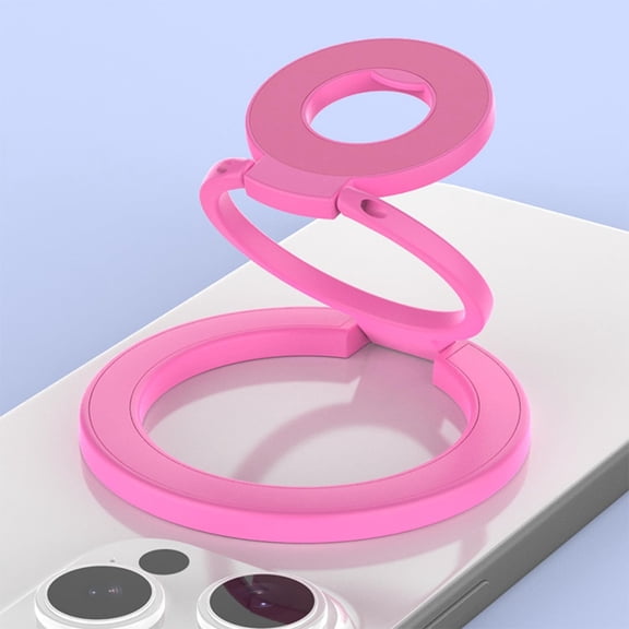 GJX Magnetic Phone Ring Holder Compatible with 360 Rotation Magnetic Phone Grip Stand Dual-Sided Magnets Finger Loop Strap Kickstand for Iphone Air 17 16 16E 15 14 13 12