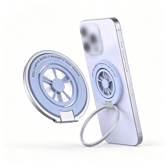 GJX Magnetic Phone Ring Holder for Magsafe,Aesthetic Fidget Spinner Phone Grip,Dual Sided Magnets Phone Stand for Iphone 12-17/Mag Case,Finger Holder Kickstand for Gym Travel Stress Relief