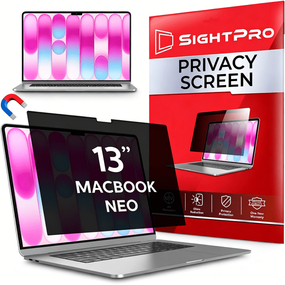 GJX Magnetic Privacy Screen for 13 Inch (2026, Patented Removable Laptop Privacy Filter Shield and Protector