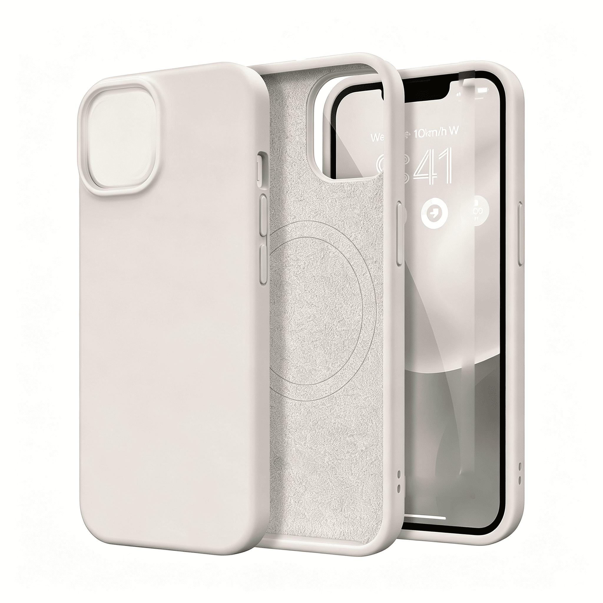 GJX Magnetic for Iphone 13/14 Case,Silicone Cover Stone|Compatible with ...