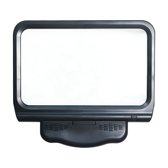 GJX Magnifying Glass,48 LED Lighted Handheld Magnifying Glass,Large Square Lens for Reading,High-Definition Acrylic Magnifier with Adjustable Brightness