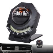 GJX Marine Compass for Boats | Glow-in-The-Dark Car Compass 180 Degree Adjustable | Portable Marine Compass Car Decoration with Built-in Slope Meter for Vessel Truck Vehicle