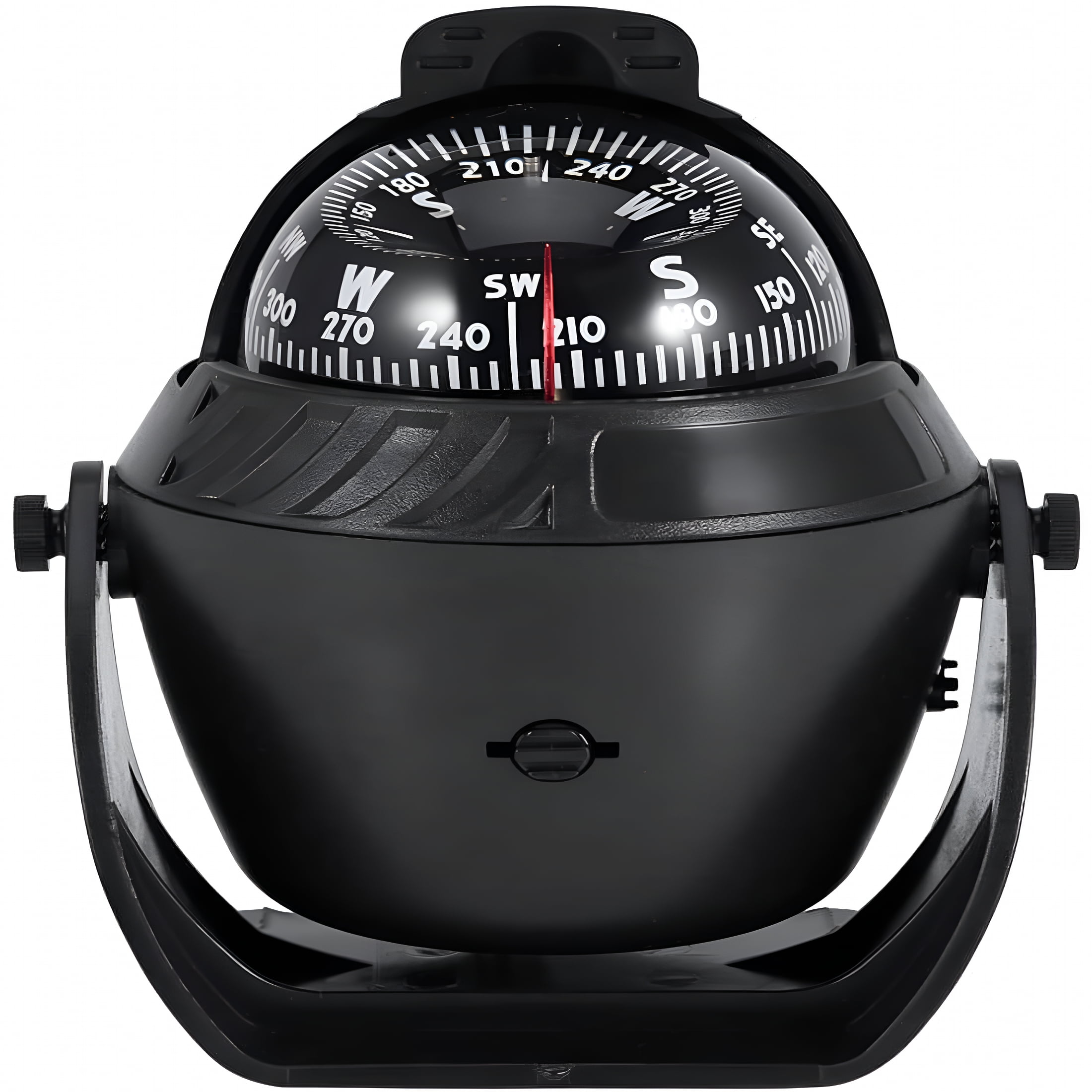 GJX Marine Compass Illuminated Dashboard Compass Boat Navigation Electronic Compass W/ LED Light Explorer Compass for Car Boat Automotive Compass, Black