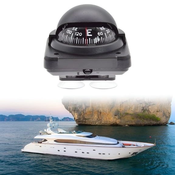 GJX Marine Compass with Pivoting Mount, Magnetic Declination Adjustable Direction Finder for Boat, Car, RV, Hiking, and Outdoor Adventures