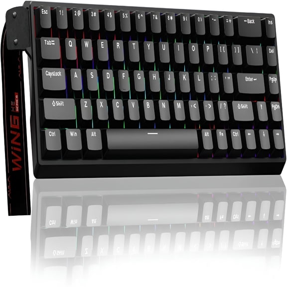 GJX Mechanical Gaming Keyboard 60%,Hall Effect Magnetic Switch,Fast Trigger Mode Adjustable Actuation,8000Hz Polling Rate,Rgb Backlit,Wired Black Keyboard for Laptop/Pc Gamer