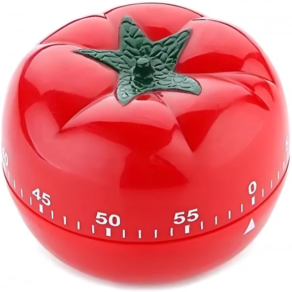 GJX Mechanical Kitchen Countdown Timer Tomato Design,60 Minutes Reminder Alarm Kitchen Timers for Cooking