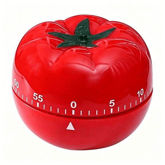 GJX Mechanical Kitchen Timer,Red,60 Min Countdown,Loud Alarm for Cooking,Easy to Use,Battery-Free