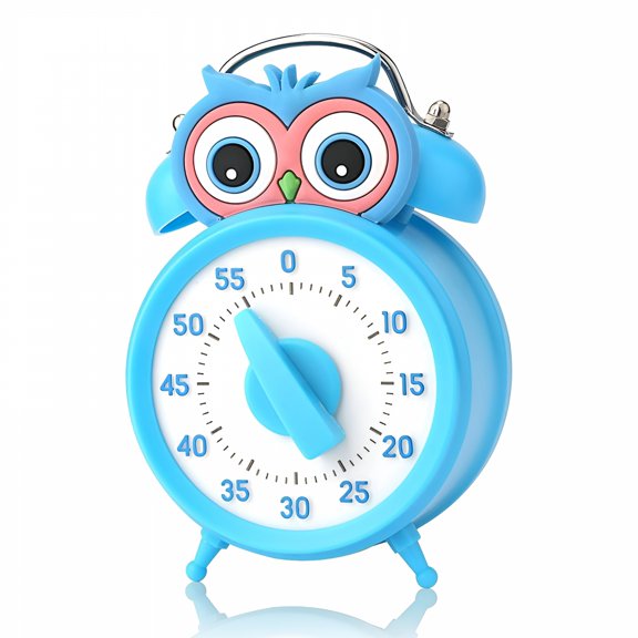 GJX Mechanical Magnetic Backing Countdown Owl Timer Visual Timer Classroom Timer Countdown Timer Countdown Clock