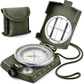 GJX Military Compass,Hiking Compass for Survival-Water-Resistant Outdoor Direction Finder(Metal)