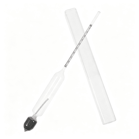GJX Milk Lactometer Hydrometer 0-40 Range Sturdy Glass Density Measuring Tool for Milk Testing Kitchen and Dairy Use Specific Gravity Hydrometer