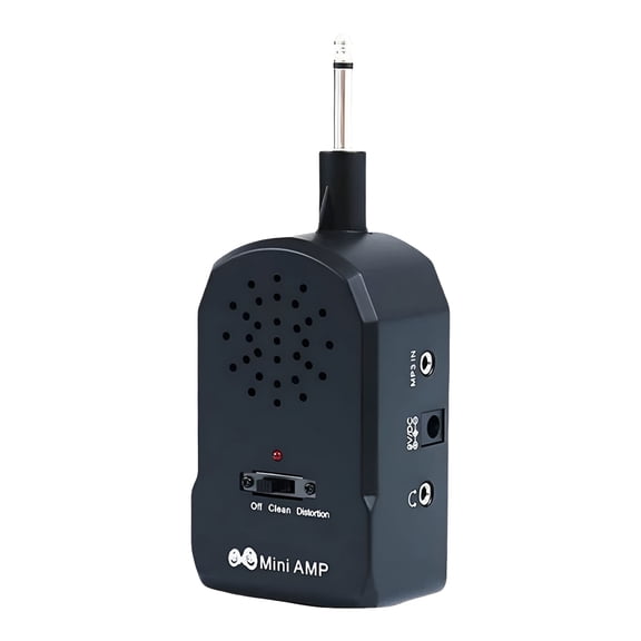 GJX Mini Electric Guitar Amp with Bluetooth-Portable Rechargeable Amplifier,10W Speaker,Clean/Distortion Effects,Pocket-Sized for Practice&Travel
